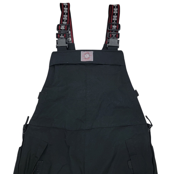 Polo Jeans Co. Ralph Lauren Ski Bib Overalls Snow Pants Black Women’s Large - Picture 9 of 17
